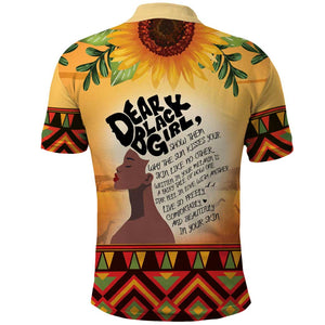 Dear Black Girl Polo Shirt African Pride Black Women