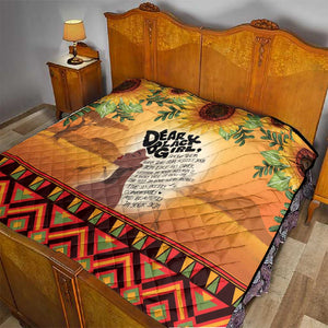 Dear Black Girl Quilt African Pride Black Women