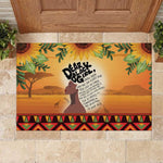 Dear Black Girl Rubber Doormat African Pride Black Women