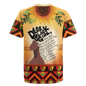 Dear Black Girl Rugby Jersey African Pride Black Women