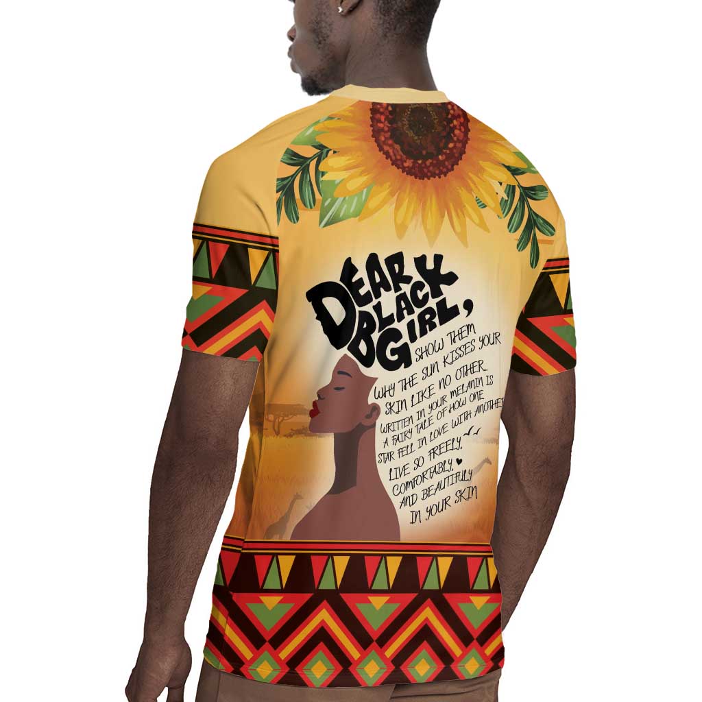 Dear Black Girl Rugby Jersey African Pride Black Women