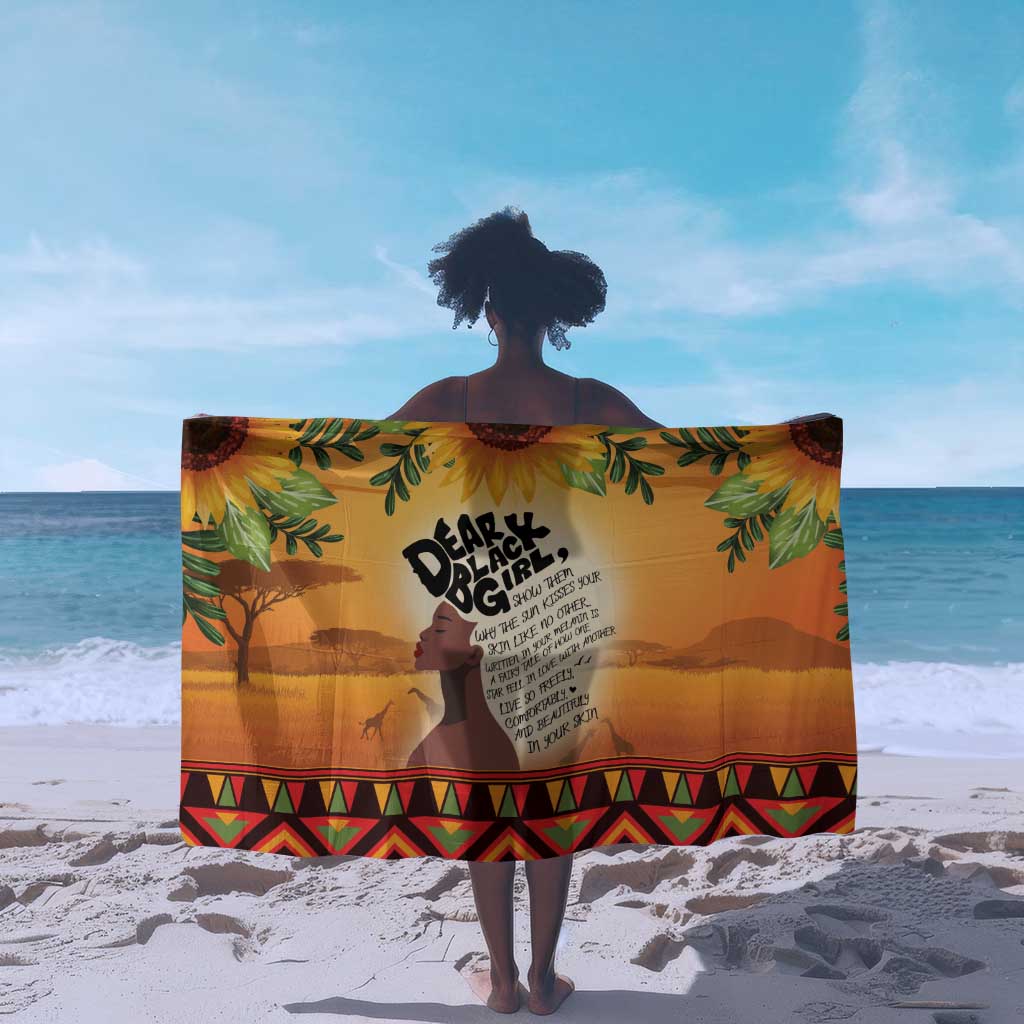 Dear Black Girl Sarong African Pride Black Women