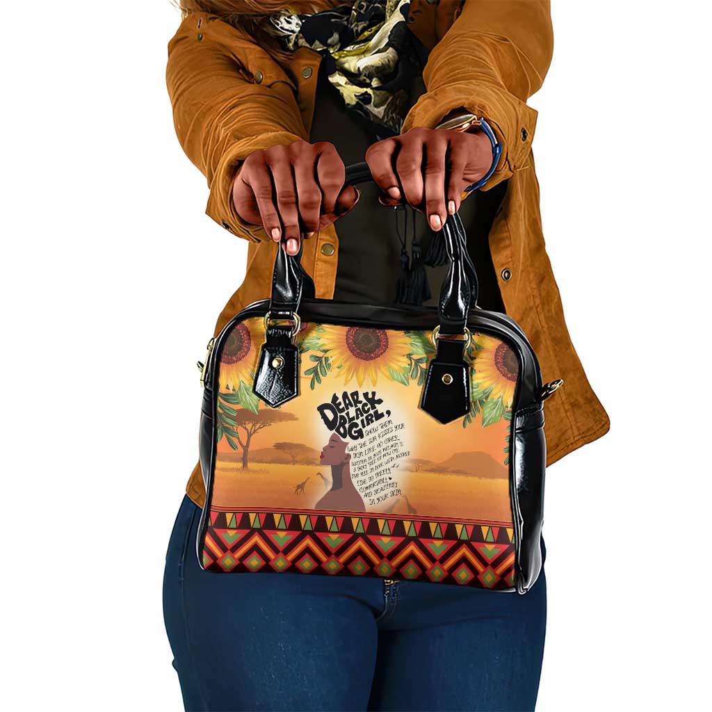 Dear Black Girl Shoulder Handbag African Pride Black Women