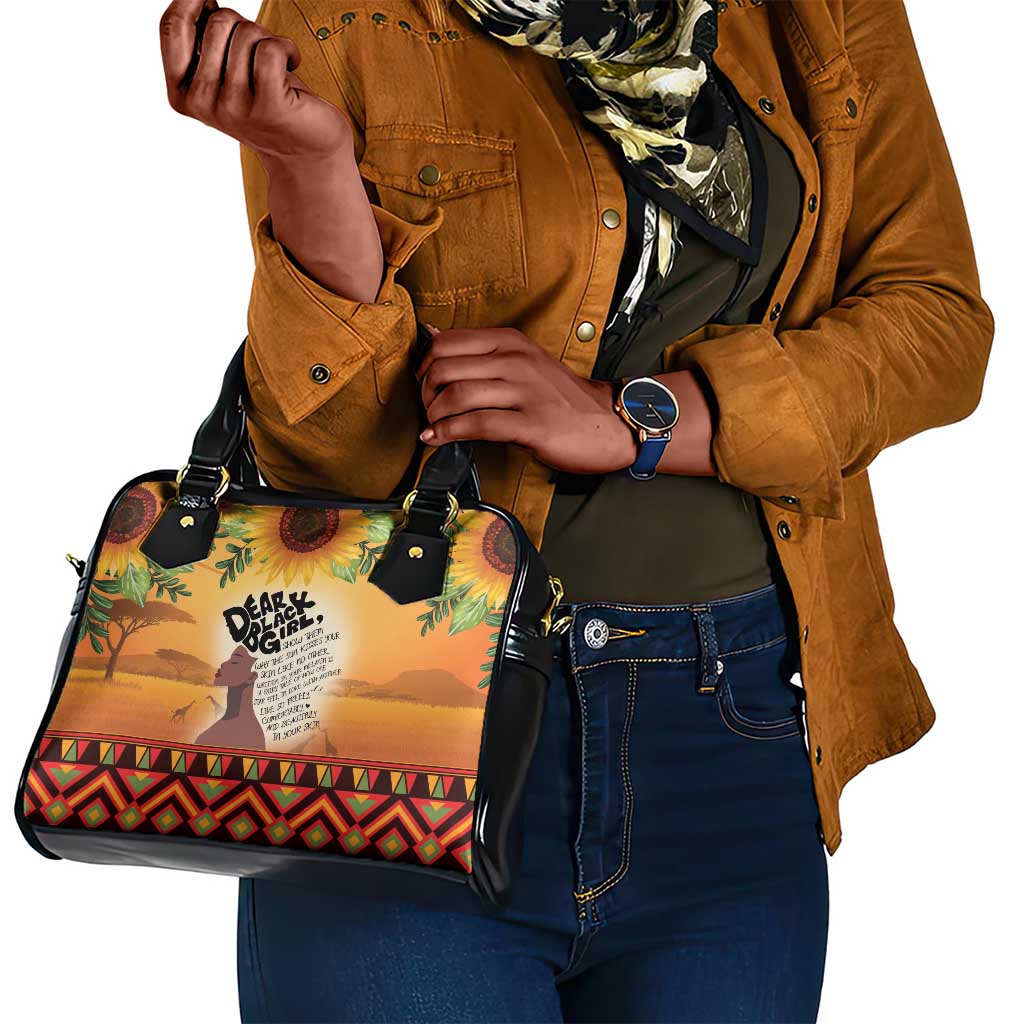 Dear Black Girl Shoulder Handbag African Pride Black Women