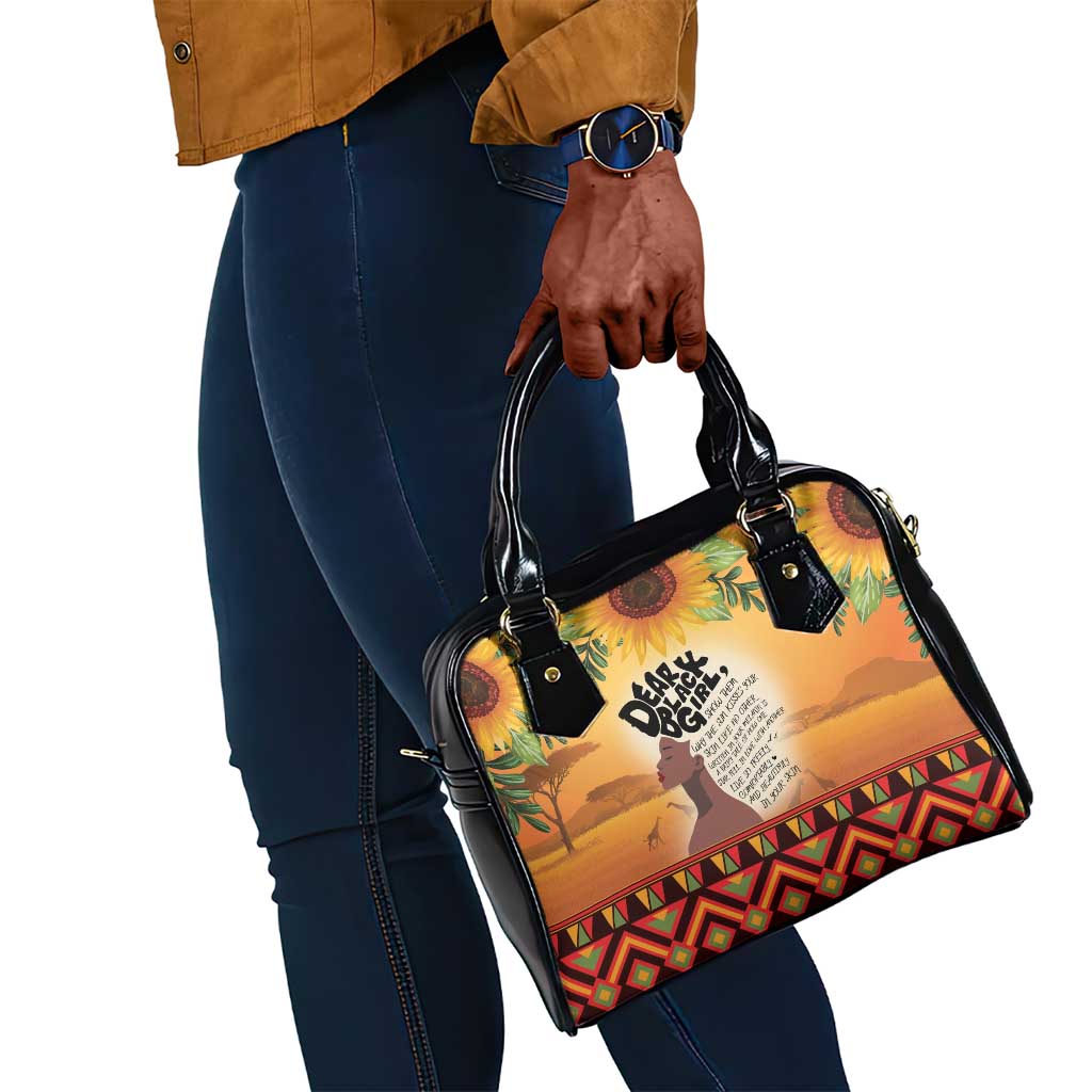 Dear Black Girl Shoulder Handbag African Pride Black Women