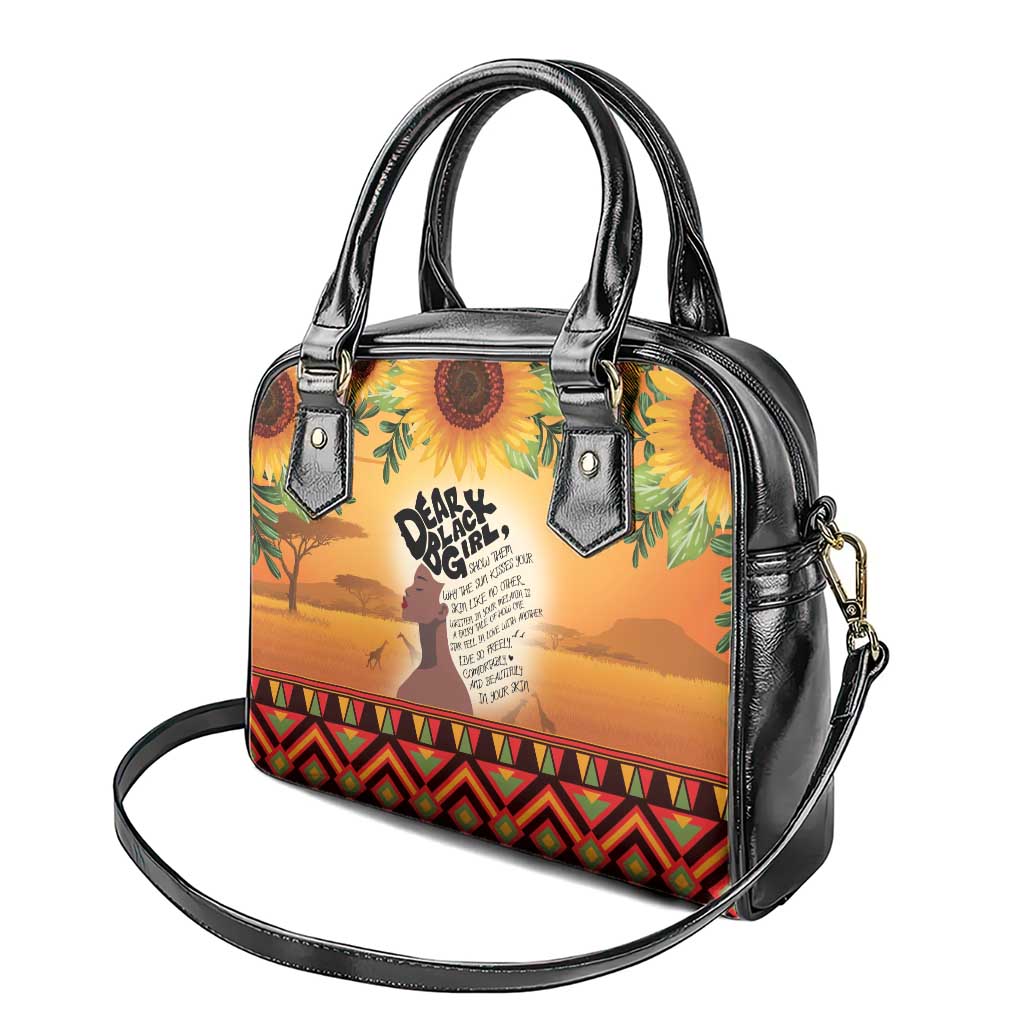 Dear Black Girl Shoulder Handbag African Pride Black Women