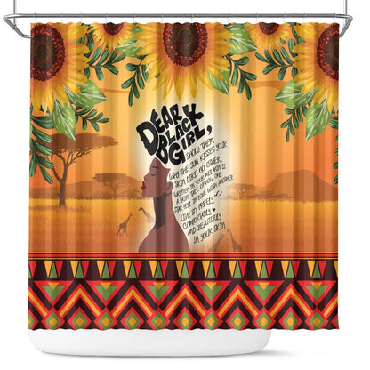 Dear Black Girl Shower Curtain African Pride Black Women