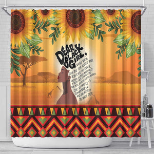 Dear Black Girl Shower Curtain African Pride Black Women