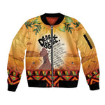 Dear Black Girl Sleeve Zip Bomber Jacket African Pride Black Women
