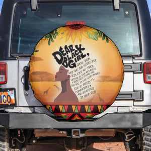 Dear Black Girl Spare Tire Cover African Pride Black Women