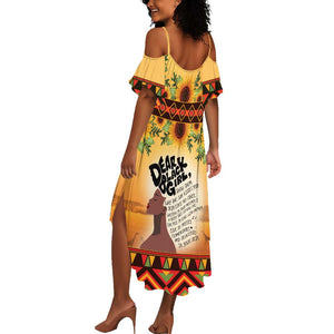 Dear Black Girl Summer Maxi Dress African Pride Black Women