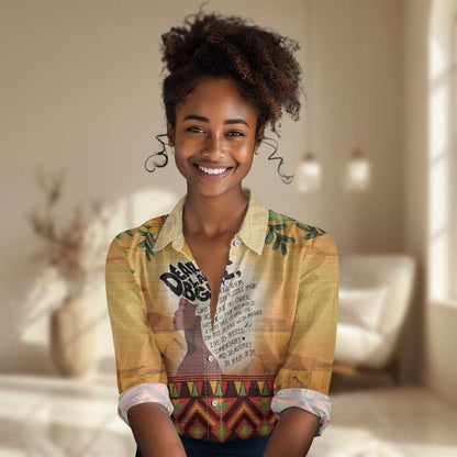 Dear Black Girl Women Casual Shirt African Pride Black Women