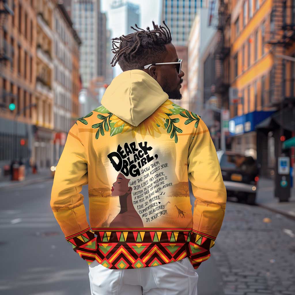 Dear Black Girl Zip Hoodie African Pride Black Women