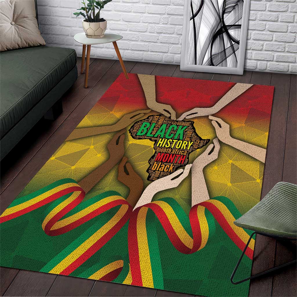 Black History Month Area Rug I Am Black