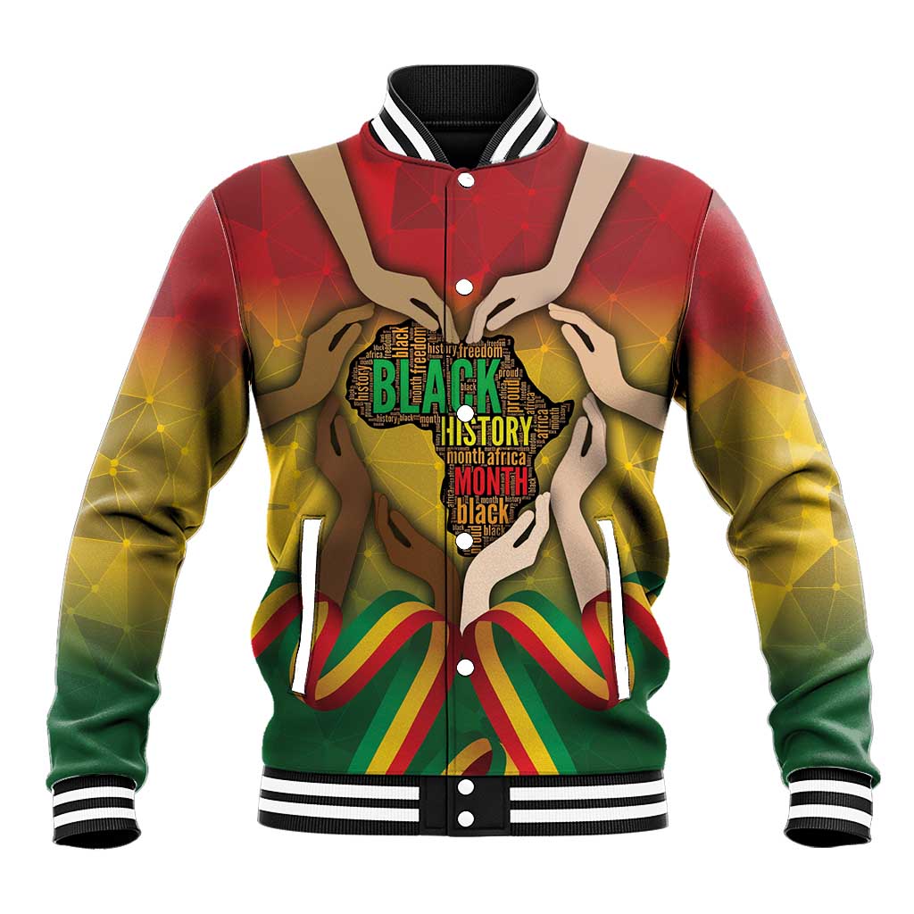 Black History Month Baseball Jacket I Am Black