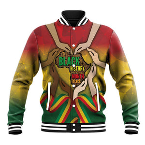 Black History Month Baseball Jacket I Am Black