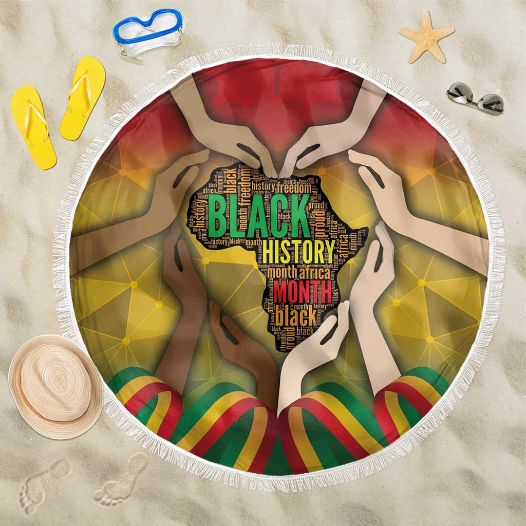 Black History Month Beach Blanket I Am Black