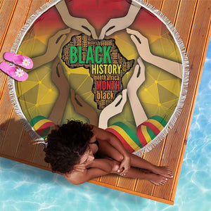 Black History Month Beach Blanket I Am Black
