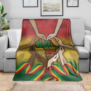 Black History Month Blanket I Am Black
