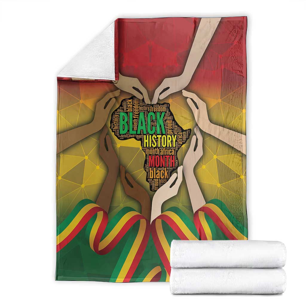 Black History Month Blanket I Am Black