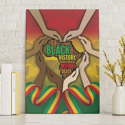 Black History Month Canvas Wall Art I Am Black
