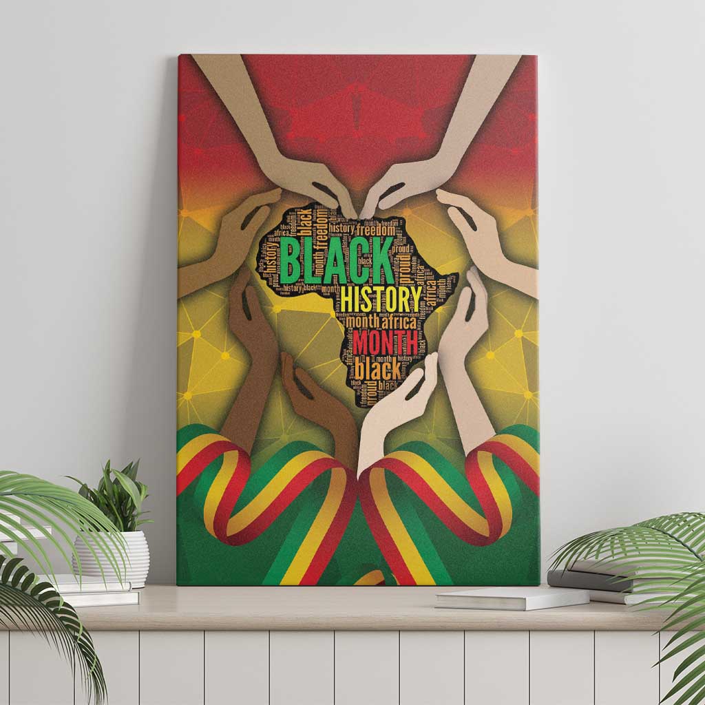 Black History Month Canvas Wall Art I Am Black