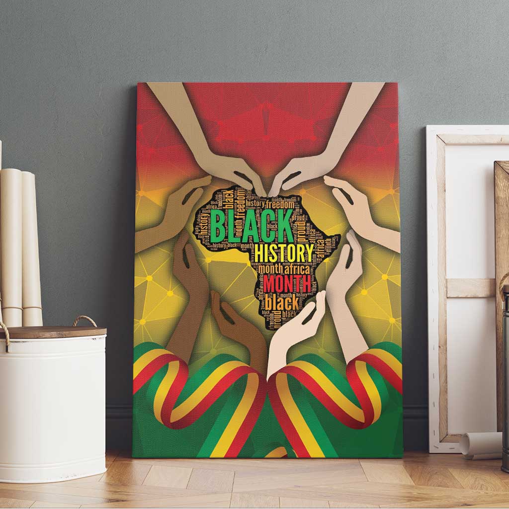 Black History Month Canvas Wall Art I Am Black