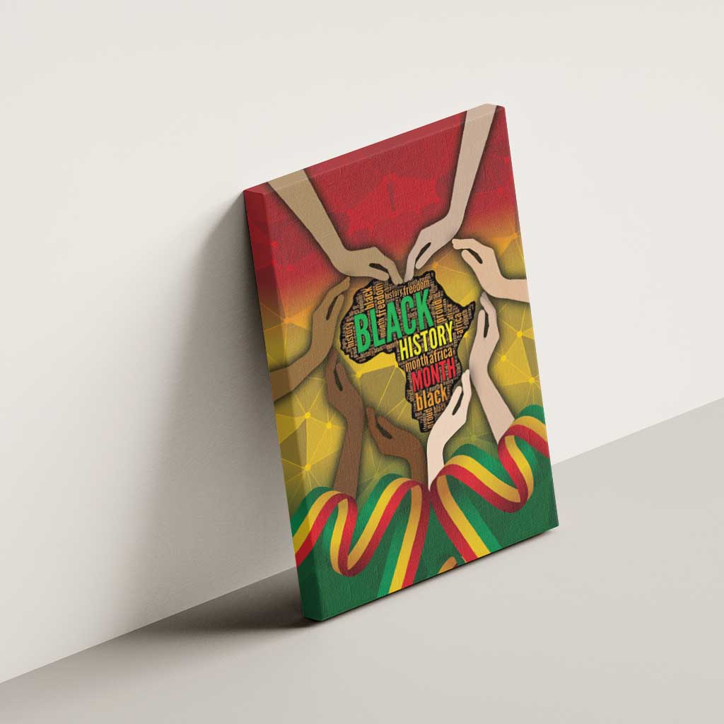 Black History Month Canvas Wall Art I Am Black
