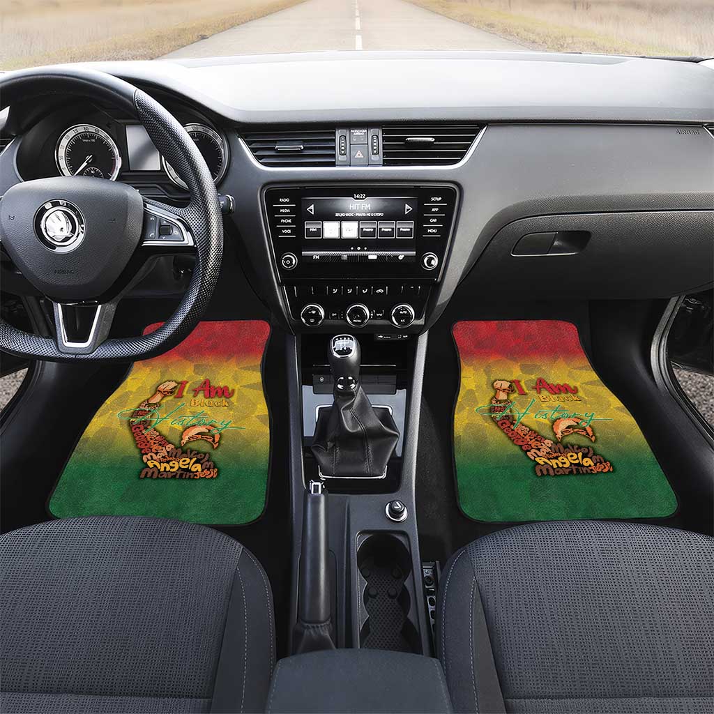 Black History Month Car Mats I Am Black