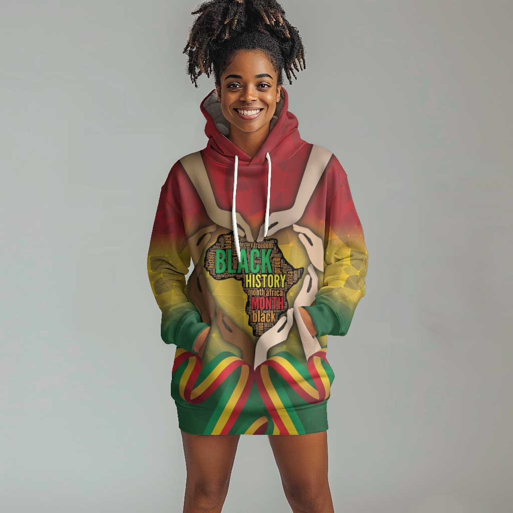 Black History Month Hoodie Dress I Am Black