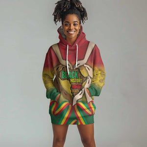 Black History Month Hoodie Dress I Am Black