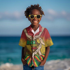Black History Month Kid Hawaiian Shirt I Am Black