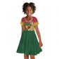 Black History Month Kid Short Sleeve Dress I Am Black