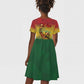 Black History Month Kid Short Sleeve Dress I Am Black