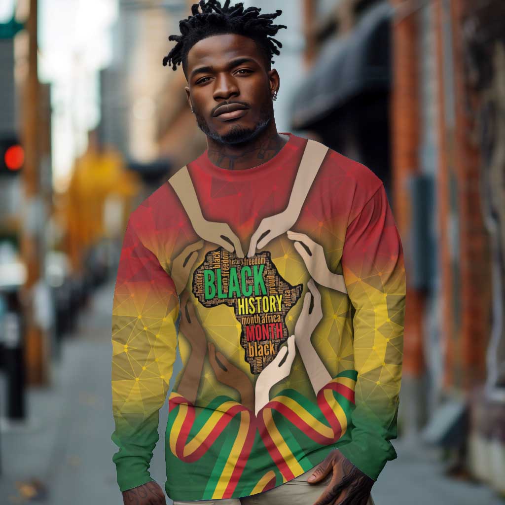 Black History Month Long Sleeve Shirt I Am Black