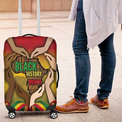 Black History Month Luggage Cover I Am Black