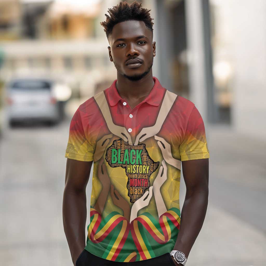 Black History Month Polo Shirt I Am Black