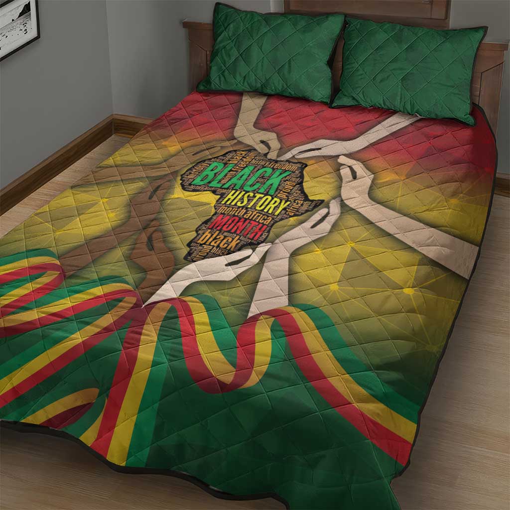 Black History Month Quilt Bed Set I Am Black