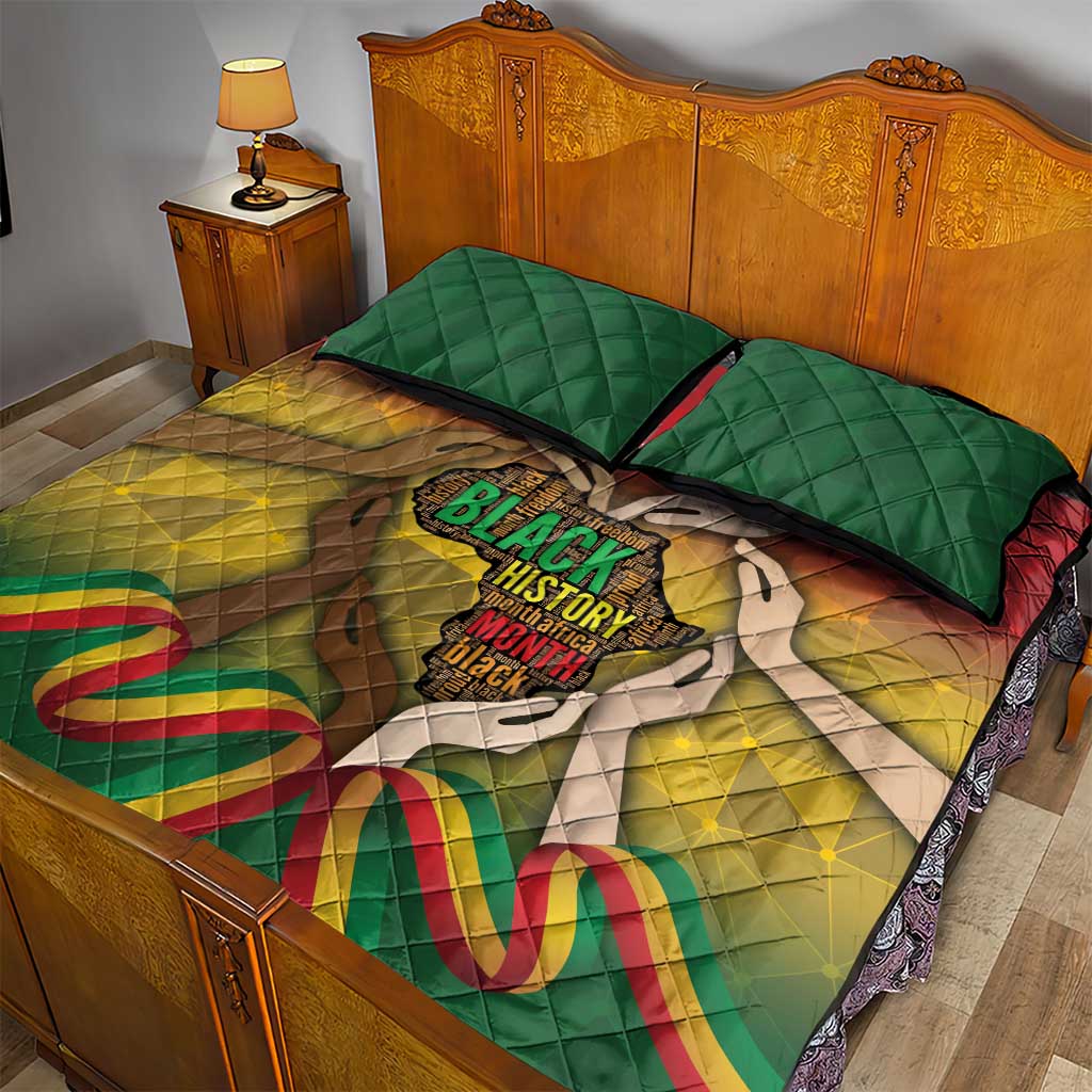 Black History Month Quilt Bed Set I Am Black