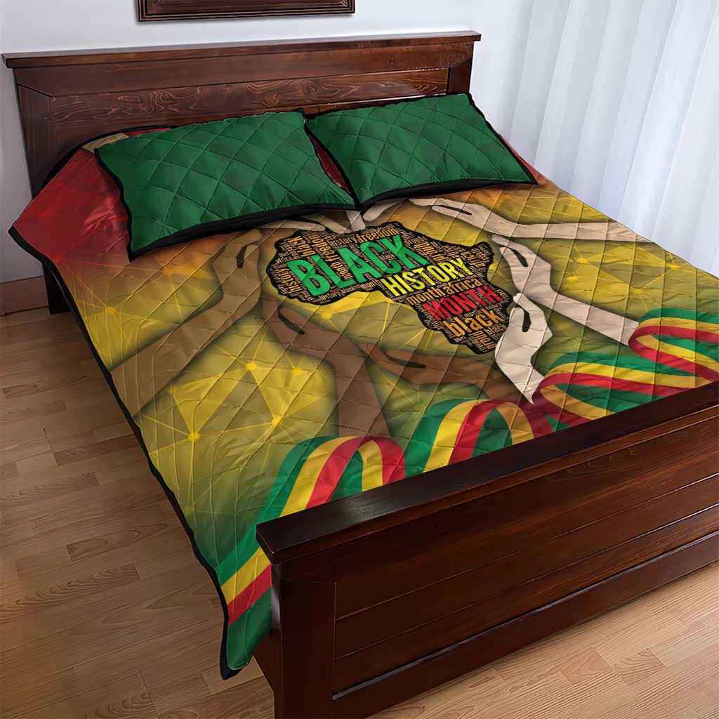 Black History Month Quilt Bed Set I Am Black