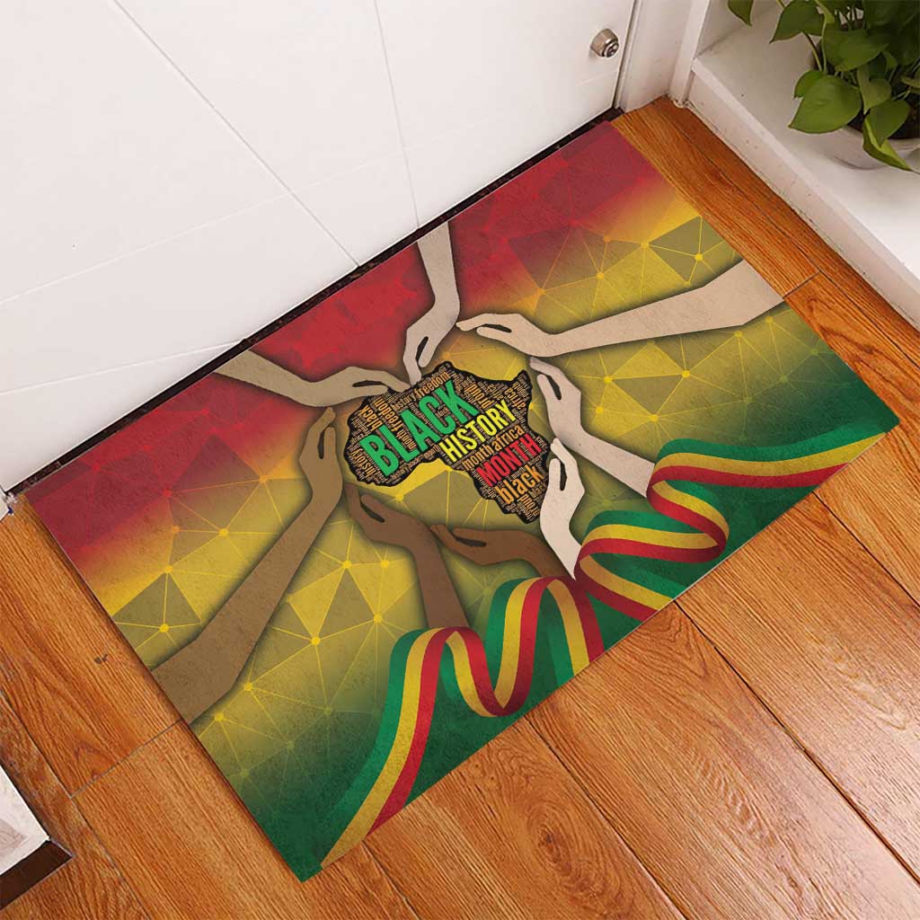 Black History Month Rubber Doormat I Am Black