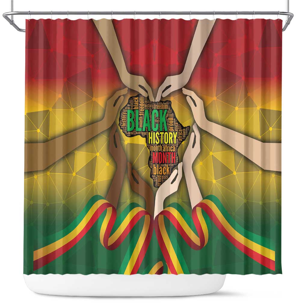 Black History Month Shower Curtain I Am Black