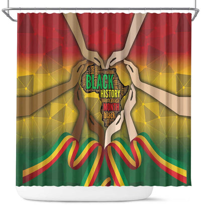 Black History Month Shower Curtain I Am Black