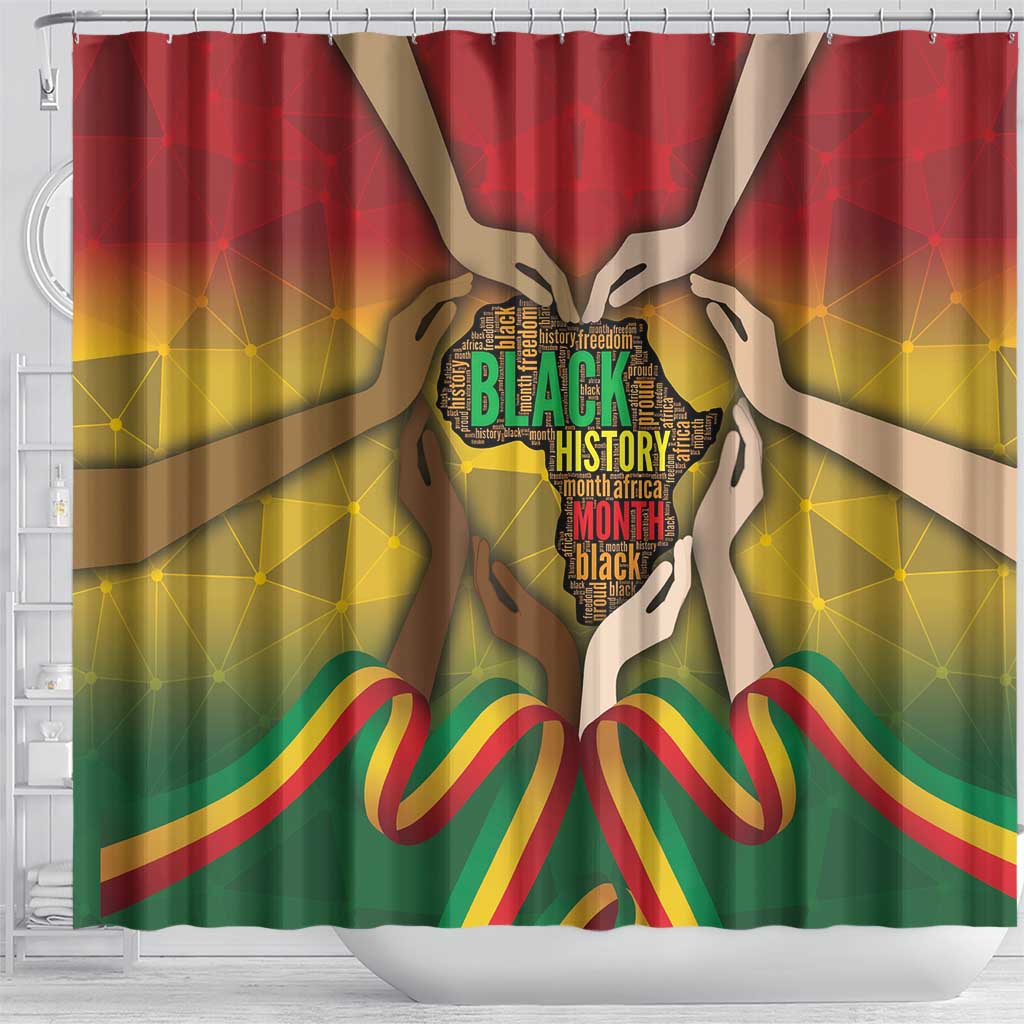 Black History Month Shower Curtain I Am Black