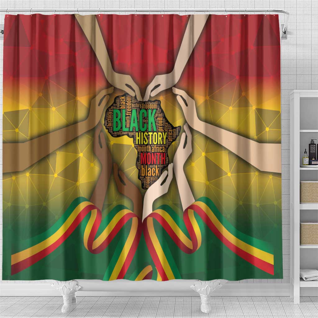 Black History Month Shower Curtain I Am Black