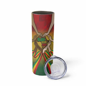 Black History Month Skinny Tumbler I Am Black