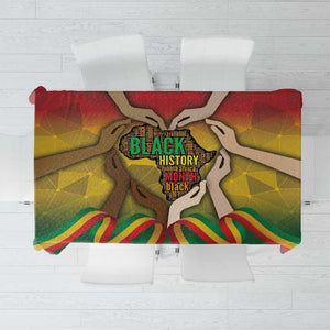 Black History Month Tablecloth I Am Black