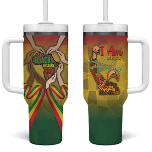 Black History Month Tumbler With Handle I Am Black