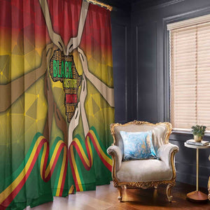 Black History Month Window Curtain I Am Black