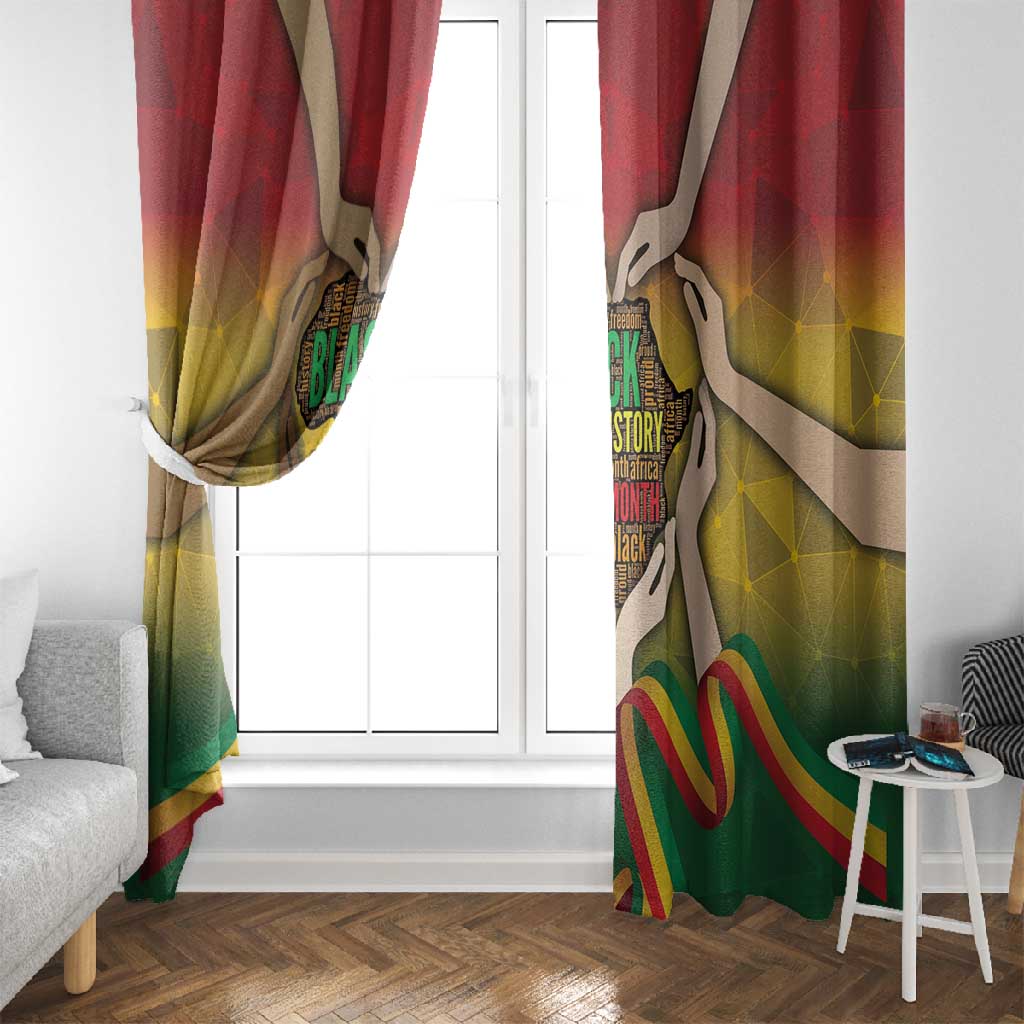 Black History Month Window Curtain I Am Black
